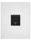 Triangle Logo Re-Nylon Half Wallet Black - PRADA - BALAAN 2