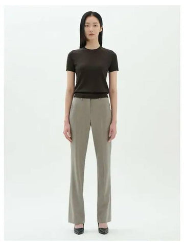 Women s Wool Slim Pants Trousers Cinder Melange Domestic Product GM0024072399633 - THEORY - BALAAN 1