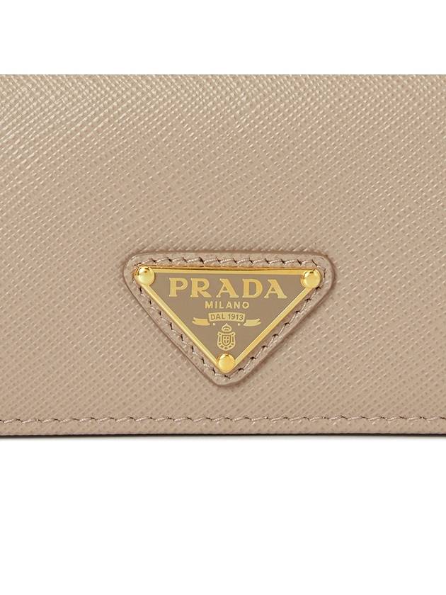 Saffiano Triangle 1MC122 QHH F0236 Women s Business Card Wallet - PRADA - BALAAN 5