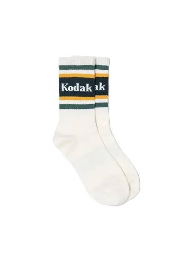 KODAK Multi Kodacolor Crew Socks DARK GREEN - KODO - BALAAN 1