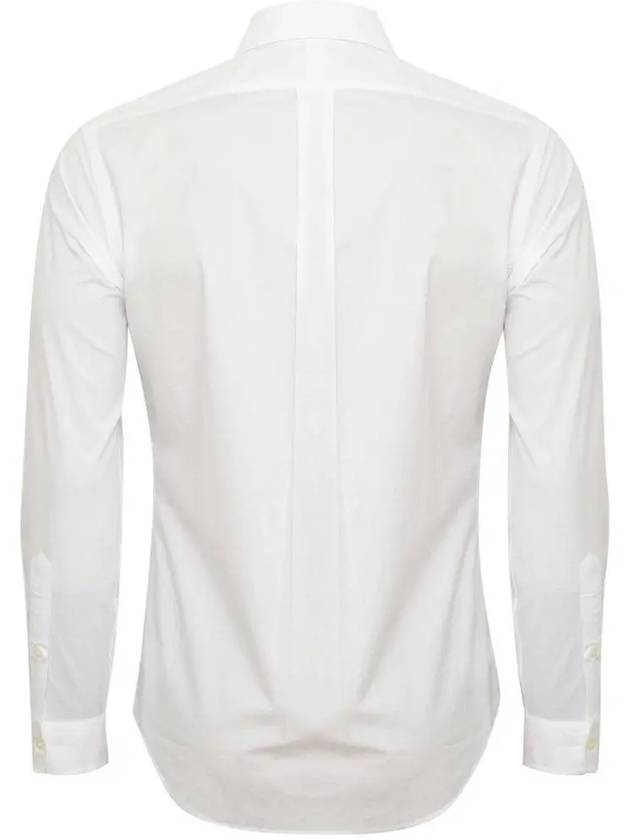 Blue Pony Poplin Slim Fit Long Sleeves Shirt White - POLO RALPH LAUREN - BALAAN 4