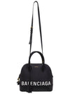 Women s 518873 Black Leather Bill Top Tote Bag Strap - BALENCIAGA - BALAAN 5