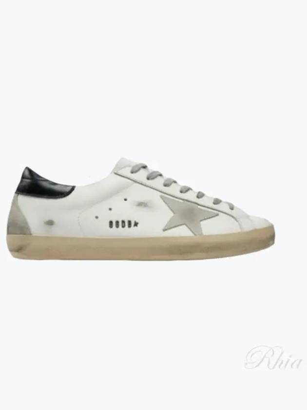 Women's Black Heel Tab Superstar Low Top Sneakers White Black - GOLDEN GOOSE - BALAAN 2