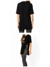 00MTS0382 00M008E BK Kuta side cut linen short sleeve t-shirt black women t-shirt TJ - ISABEL MARANT - BALAAN 5