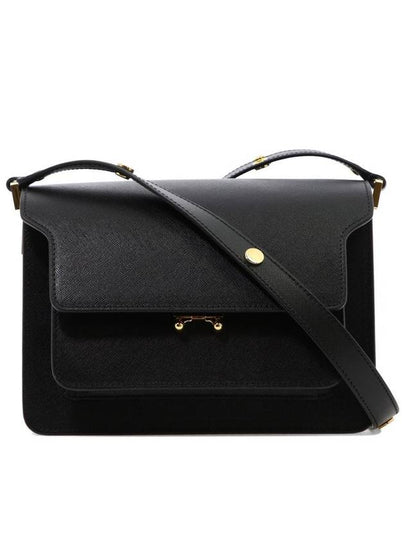 Saffiano Trunk Medium Shoulder Bag Black - MARNI - BALAAN 2