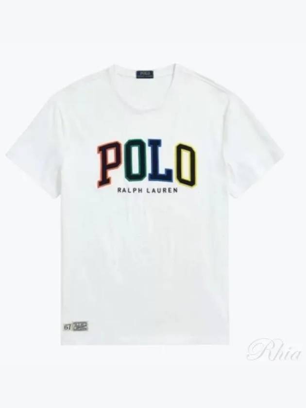 Embroidered Logo Short Sleeve T-Shirt White - POLO RALPH LAUREN - BALAAN 2