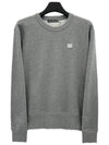 Face Patch Crew Neck Sweatshirt Melange Grey - ACNE STUDIOS - BALAAN 2