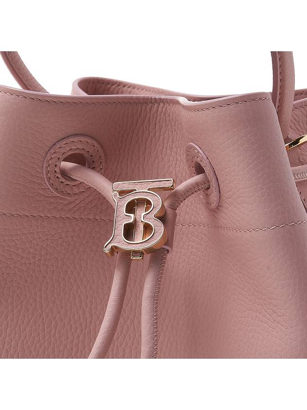 Grainy Leather Small TB Bucket Bag Pink - BURBERRY - BALAAN 8