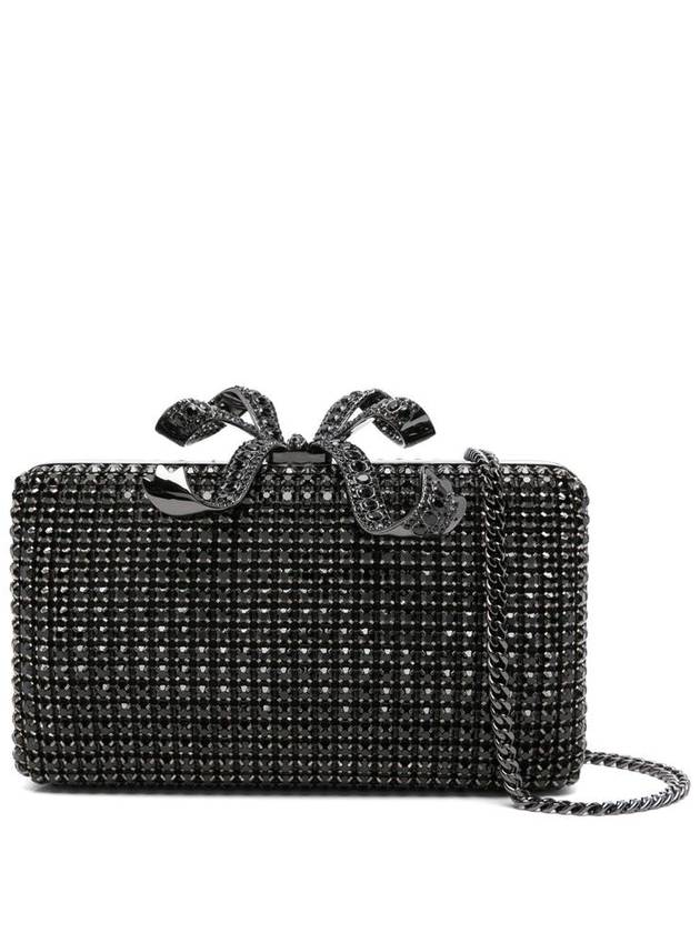 Self-Portrait Black Crystal Box Clutch Bags - SELF PORTRAIT - BALAAN 1