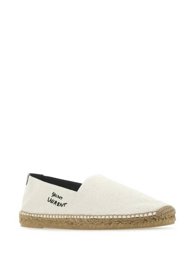 Logo Monogram Espadrilles Beige - SAINT LAURENT - BALAAN 3