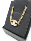 White CC logo gold chain choker necklace ABD830 - CHANEL - BALAAN 3