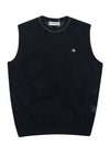 One Point Logo Organization Round Vest 2002GAVS - BLACK&WHITE - BALAAN 3