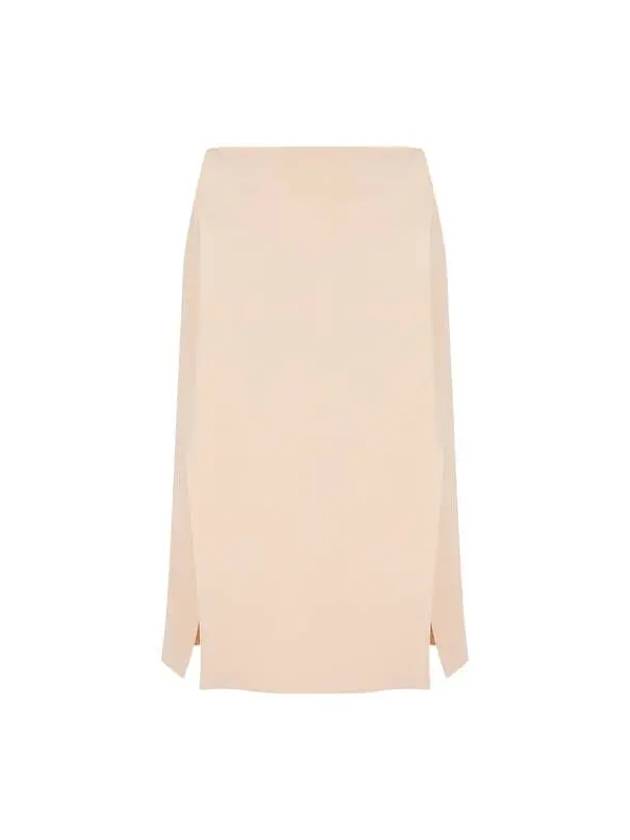 STELLA McCARTNEY Knitted Easy Slit Skirt Light Beige - STELLA MCCARTNEY - BALAAN 1