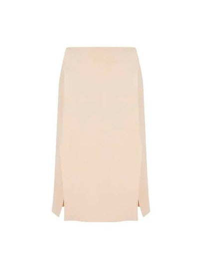 STELLA McCARTNEY Knitted Easy Slit Skirt Light Beige - STELLA MCCARTNEY - BALAAN 1