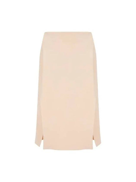 STELLA McCARTNEY Knitted Easy Slit Skirt Light Beige - STELLA MCCARTNEY - BALAAN 1