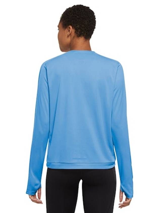 Women's Dri Fit Pacer Crew Long Sleeve T-Shirt Blue - NIKE - BALAAN 3