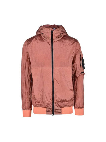 Nylon Metal Hooded Windbreaker Pink - STONE ISLAND - BALAAN 1