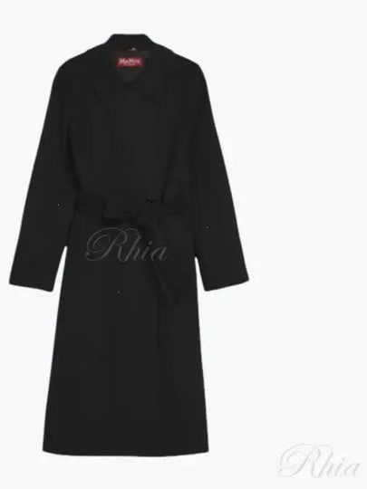 Bcollag Belted Double Coat Black - MAX MARA - BALAAN 2