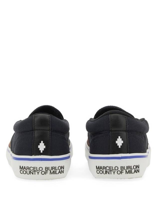 Vulcanized Wings Print Slip-Ons Black - MARCELO BURLON - BALAAN 3