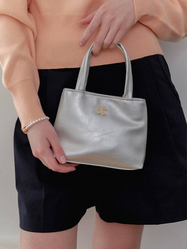 ANC LOGO TINY TOTE BAG_SILVER - ANOETIC - BALAAN 5