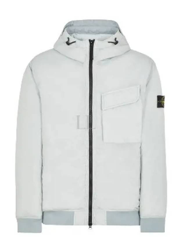 Wappen Patch Nylon Crinklips Hooded Jacket Light Grey - STONE ISLAND - BALAAN 2