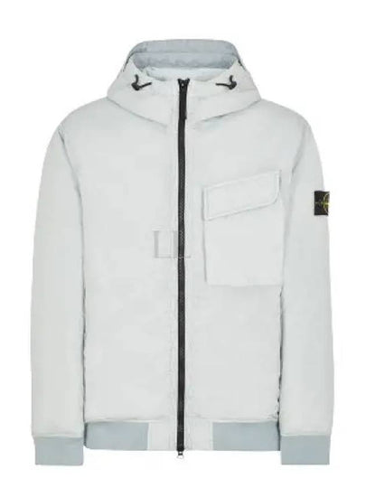 Wappen Patch Nylon Crinklips Hooded Jacket Light Grey - STONE ISLAND - BALAAN 2