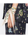 D Floral Mitzah Silk Twill Muffler White - DIOR - BALAAN.