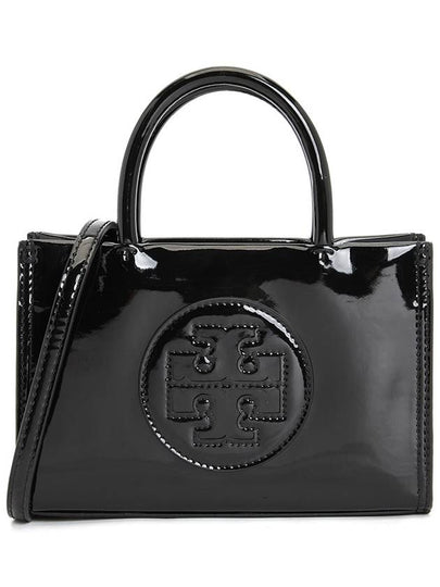 Ella Bio Patent Tote Bag Black - TORY BURCH - BALAAN 2