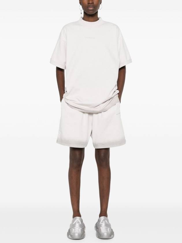 Reflective Logo Cotton Short Sleeve T-Shirt White - BALENCIAGA - BALAAN 4