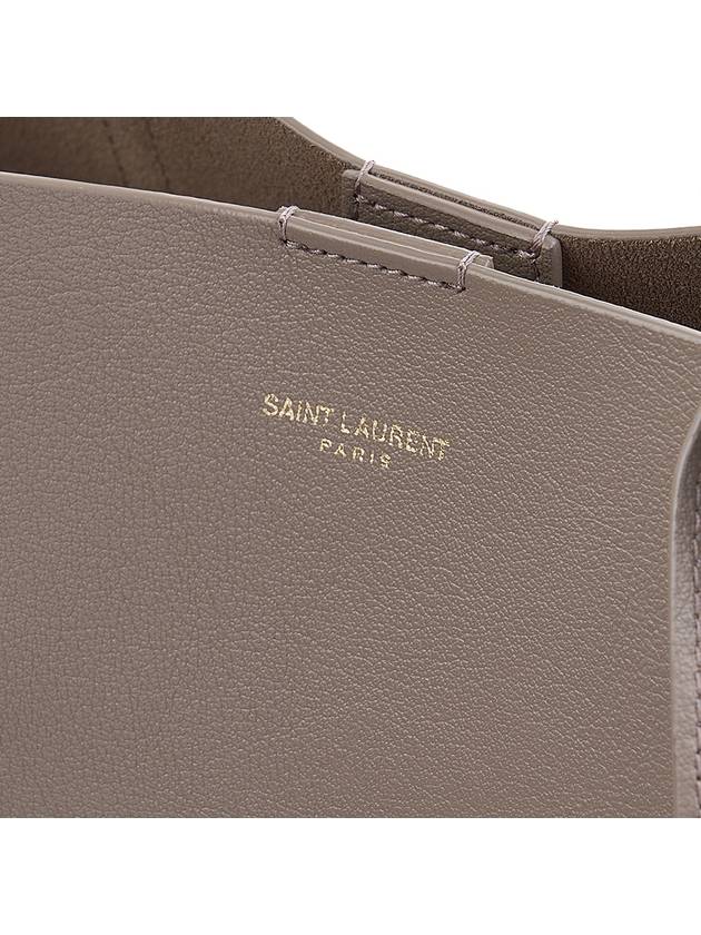 North South Shopping Tote Bag Grey - SAINT LAURENT - BALAAN 8