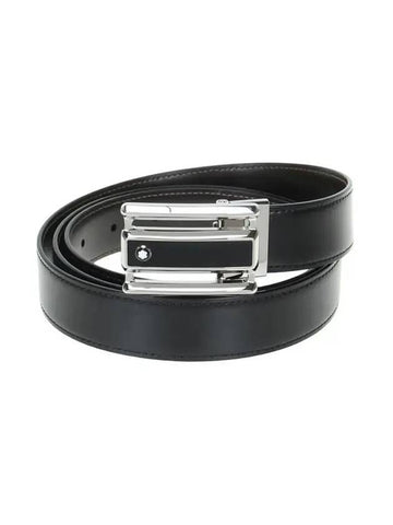 Reversible Leather Belt Black Brown - MONTBLANC - BALAAN 1