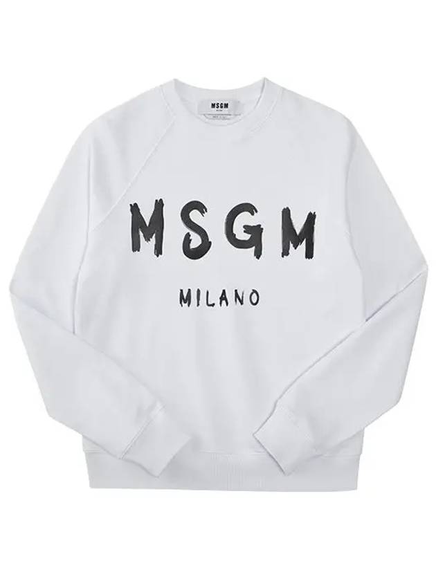 Brush Logo Printing Sweatshirt White - MSGM - BALAAN 3