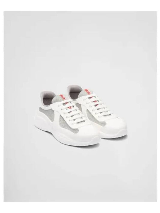 America'S Cup Soft Rubber Bike Fabric Low Top Sneakers White - PRADA - BALAAN 2