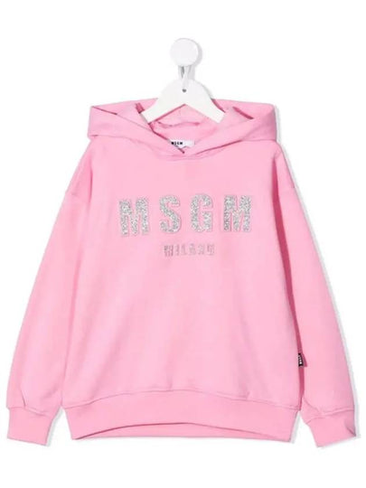 Kids Logo Print Hooded Sweatshirt MS027705 042 - MSGM - BALAAN 2