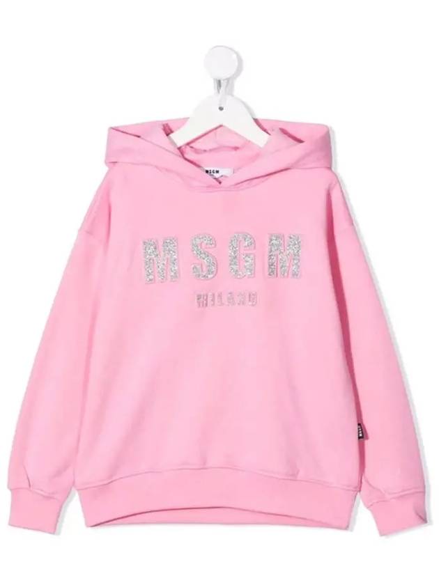 Kids Logo Print Hooded Sweatshirt MS027705 042 - MSGM - BALAAN 2