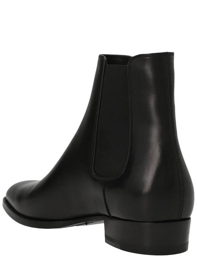 Classic Wyatt Chelsea Boots Black - SAINT LAURENT - BALAAN 3