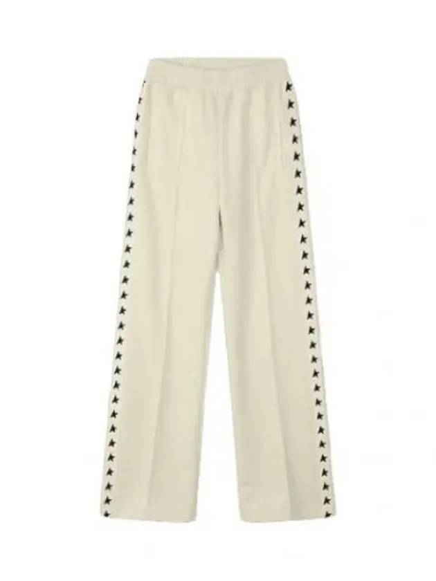 Side Star Logo Track Pants White - GOLDEN GOOSE - BALAAN 2