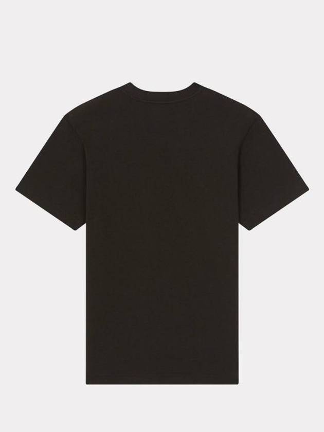 Drawn Varsity Embroidered Slim Cotton Short Sleeve T-shirt Black - KENZO - BALAAN 7