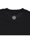 Logo Patch Short Sleeve T-Shirt Black - STONE ISLAND - BALAAN 6