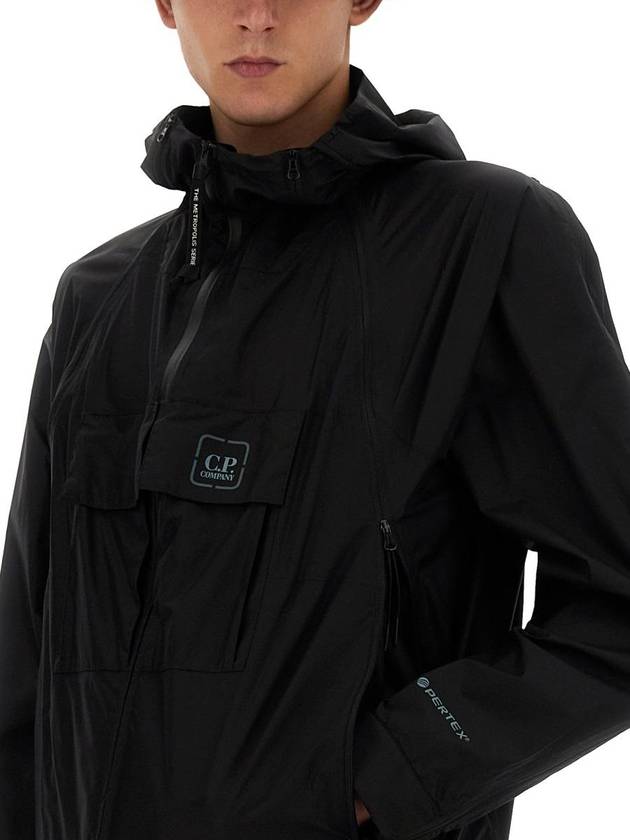 Metropolis Series Pertex Bloom Hooded Jacket Black - CP COMPANY - BALAAN 5