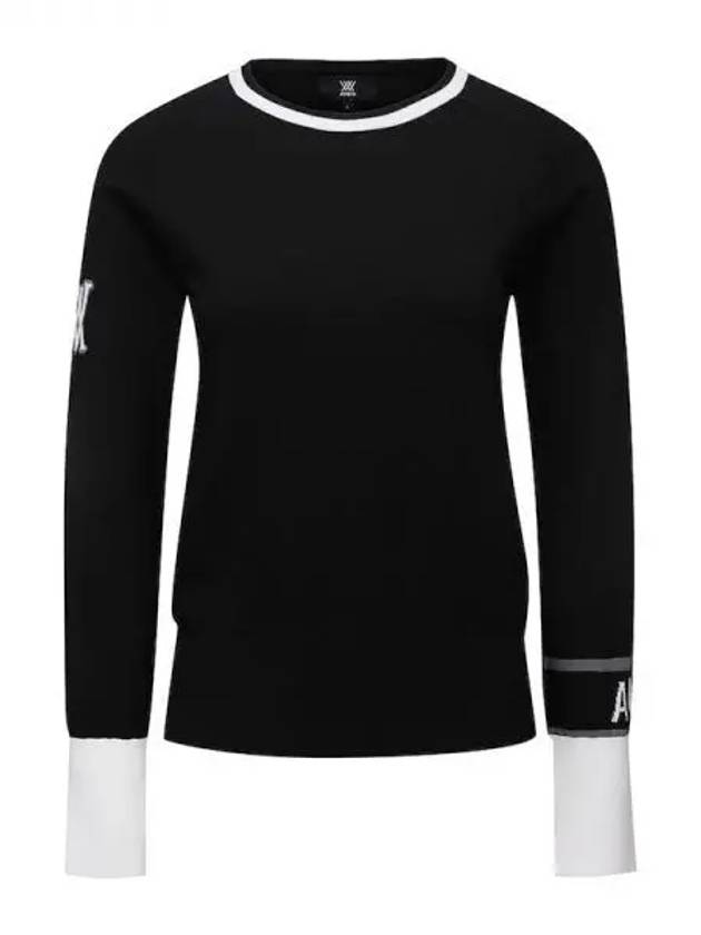 Anew Women s Cashmere Blend Intarsia Sweater AGCKN03 BK Domestic Product GQCY22091633945 - ANEWGOLF - BALAAN 1