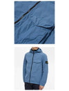 Men's Wappen Patch Naslan Pocket Hooded Jacket Light Blue - STONE ISLAND - BALAAN 6