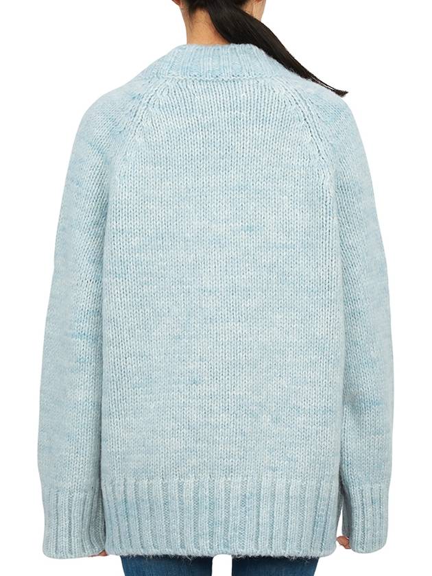 Botanical Dyed V-Neck Knit Cardigan Pale Blue - MAISON MARGIELA - BALAAN 5