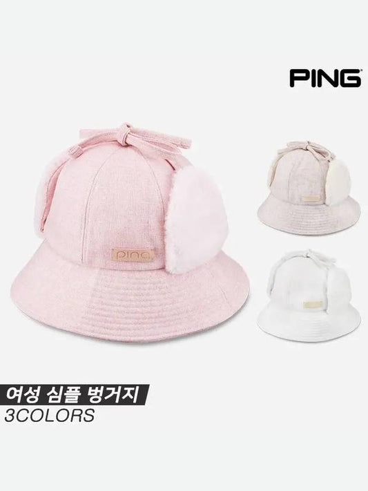 WOMAN SIMPLE BEONG GEOJI golf hat 3COLORS for women - PING - BALAAN 1