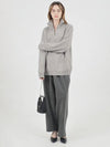 Two Tuck Pigment Wide Crop Pants Charcoal - CHANCE'S NOI - BALAAN 3
