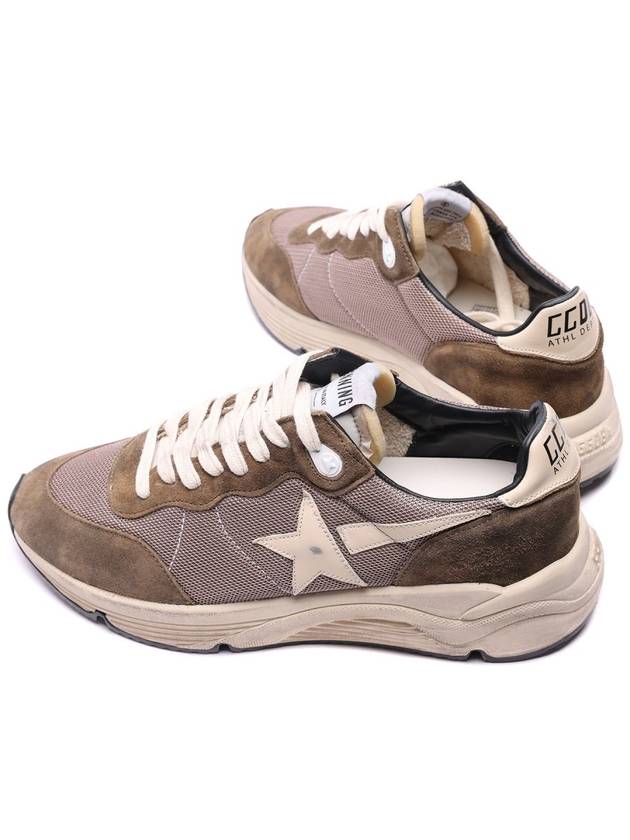 Running Sole Mesh Low Top Sneakers Olive Green - GOLDEN GOOSE - BALAAN 7