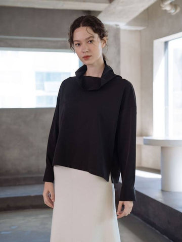 Eunice turtleneck blouse black - YOUNESS - BALAAN 1