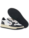 Medalist Leather Low Top Sneakers White Black - AUTRY - BALAAN 6