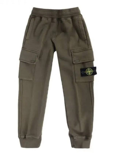 Kids Waffen Patch Cargo Pants Khaki 791660941 V0154 10 12Y 271021 1120200 - STONE ISLAND - BALAAN 1