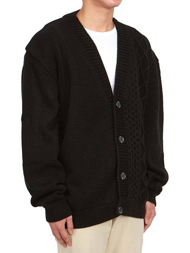 Braided Cardigan Black - FAMILY FIRST - BALAAN 4